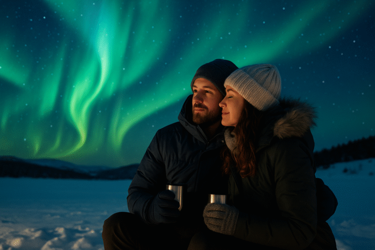 Como se preparar para enfrentar o frio extremo ao ver a aurora boreal
