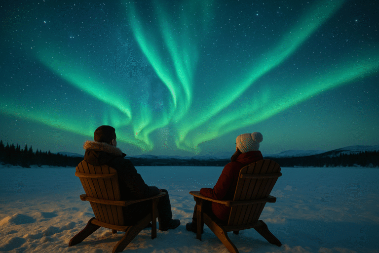 Quanto tempo ficar em cada destino para ver a aurora boreal
