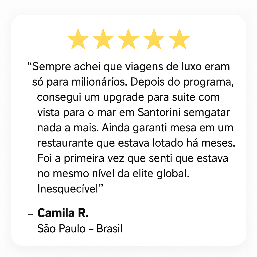 Viaje como um milionário