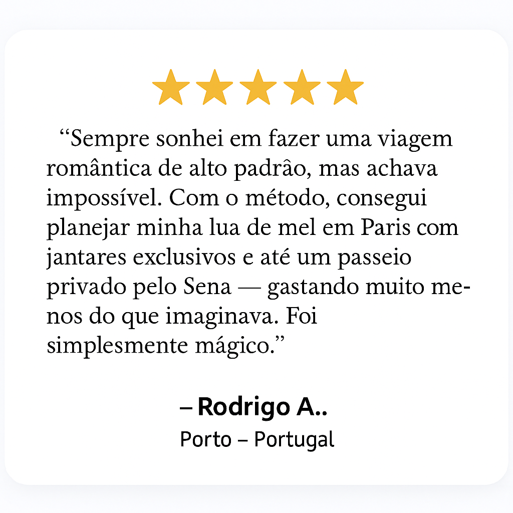 Viaje como um milionário